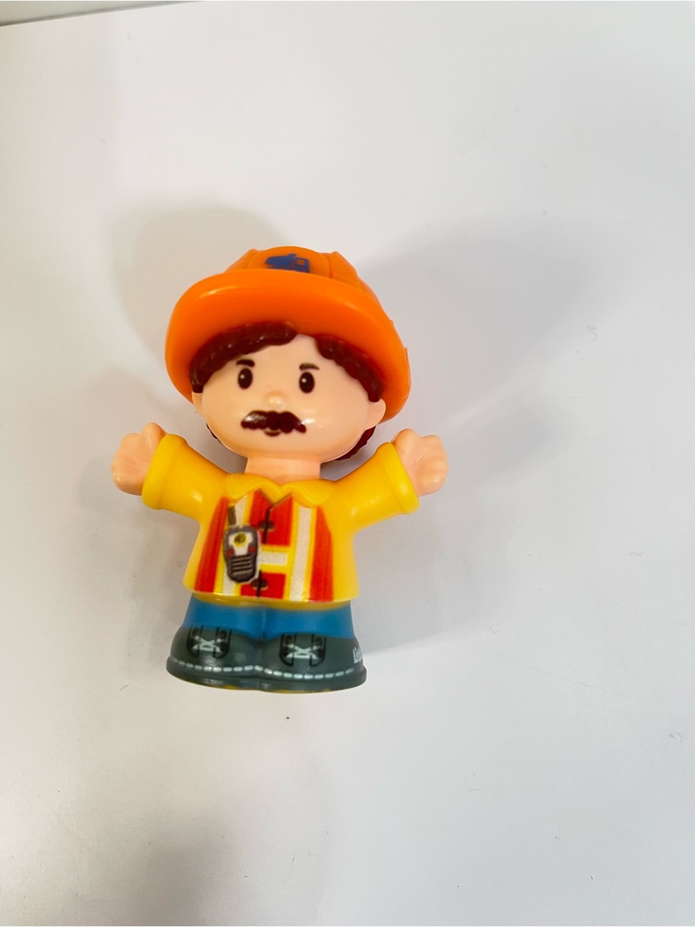 Fisher Price Little People Male Construction Figure Helmet Walkie Talkie 2019